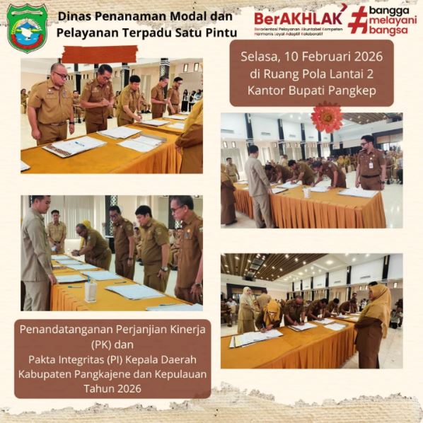 Komitmen bersama dalam mewujudkan pemerintahan yang profesional, akuntabel, dan berintegritas